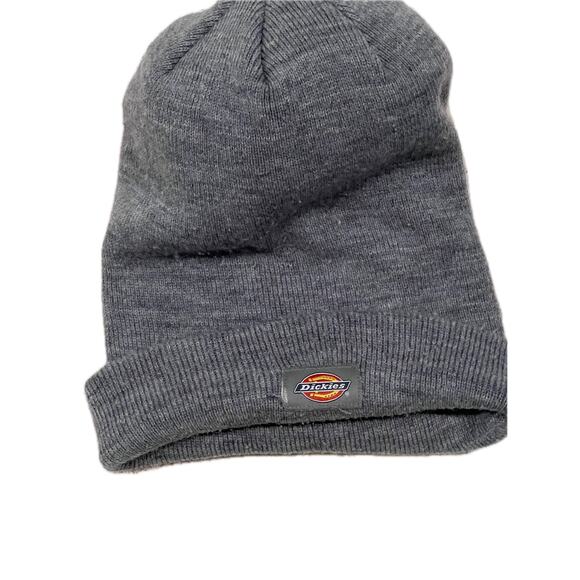 Dickies Gray Unisex Acrylic Knit Beanie Cap - Picture 1 of 2